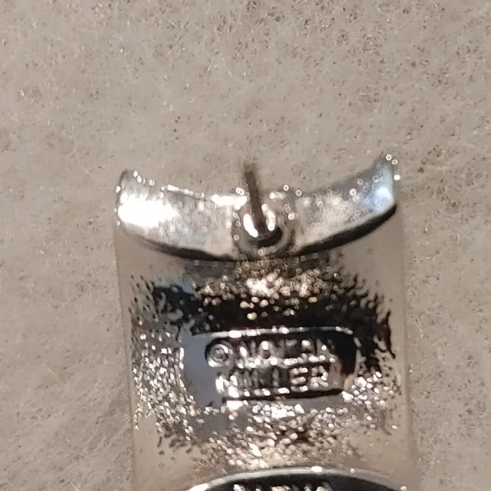 Nolan Miller stud earrings with backs, signed - Picture 5 of 16